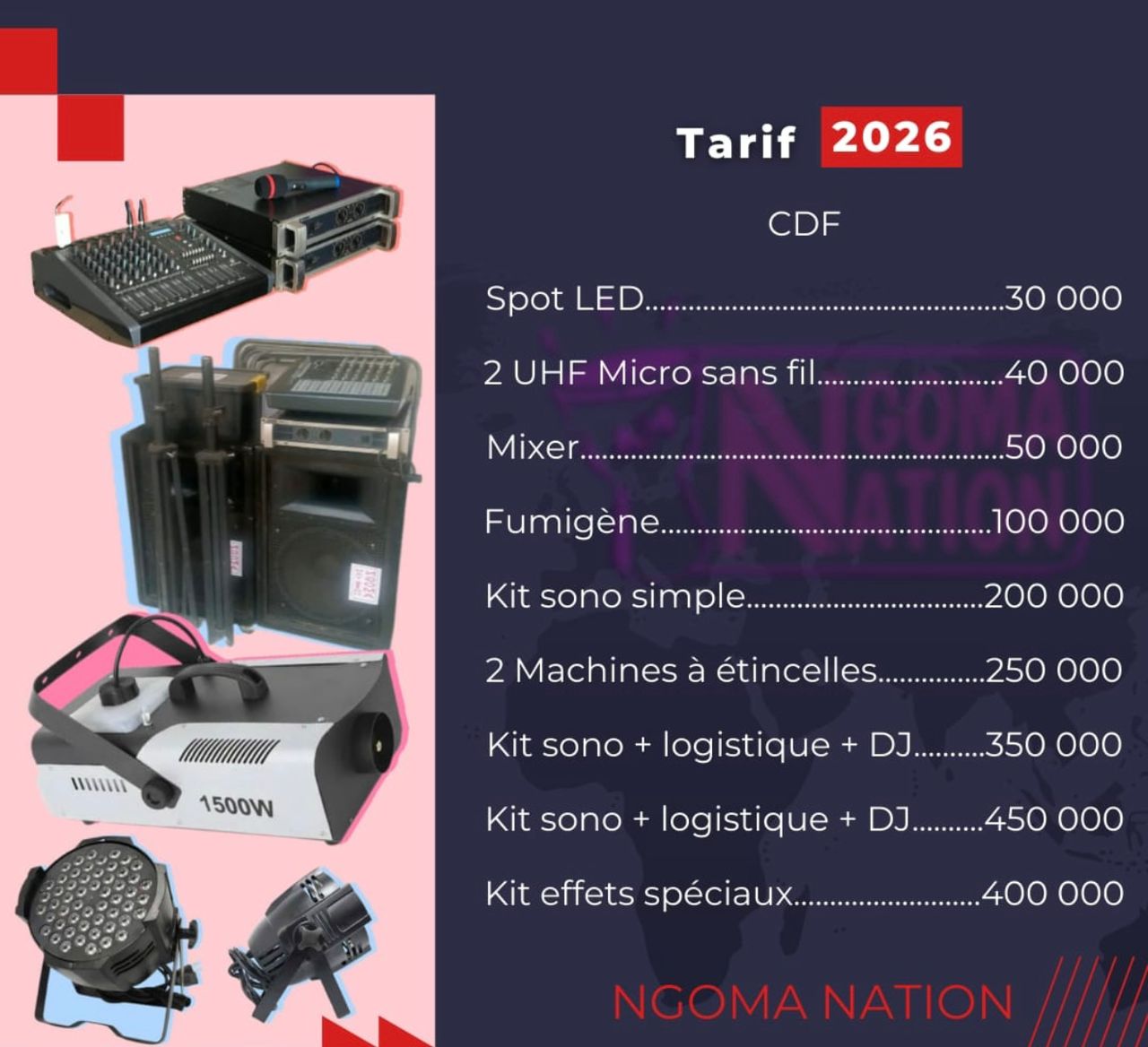 Ngoma Nation sonorisation